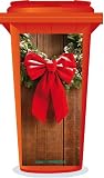 Bindividual Ltd Christmas Wreath Wheelie Bin Sticker