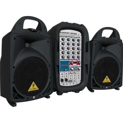 Behringer Europort EPA300 Ultra-Compact 300-Watt 6-Channel Portable PA System with Digital Effects and FBQ Feedback Detection