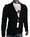 Diesel Herren Nadelstreifen Sakko Jacket schwarz