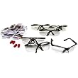 6 Clear Hunting Safety Shooting Glasses & 20 Ear Plugs