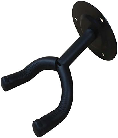 A Trust Guitar Wall Holder Stand Wall Mount Hanging Guitar Stand With Round Steel base 1pcs Black