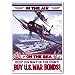 Navy WWII F4U Corsair Sign Fighter Planes Porcelain Sign