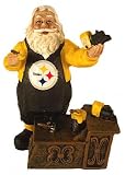 Pittsburgh Steelers Workshop Santa Christmas Tree Ornament by Memory Company