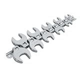 TEKTON 2580 3/8-Inch Drive Crowfoot Wrench Set, Metric, 10-pc.