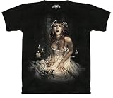 Black Rose T-Shirt Short Sleeved 100% Cotton - Skulbone