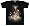 Black Rose T-Shirt Short Sleeved 100% Cotton - Skulbone, Medium