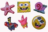 Nickelodeon Spongebob and Friends Shoe Charms 6 pc Set - Jibbitz Croc Style