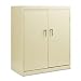 Alera 80406 36 by 18 by 72-Inch Assembled Economy Storage Cabinet, 2 Fixed Shelves, Putty