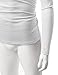 Doublju Mens Long Sleeve Leather Point Henley T-shirts, Cmttl049_white, Medium