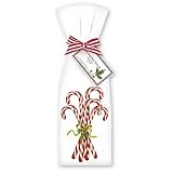 Candy Cane Flour Sack Towel Set