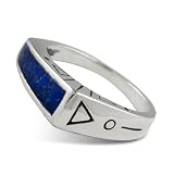 Bold Asymmetrical Lapis Ring