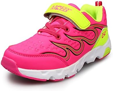 Childdream Boys Girls Adventure Athletic Casual Fashion Sneaker Sport Running Shoes Rose Red 4 M Big Kid