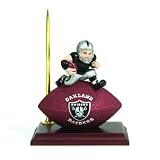 6.5' NFL Oakland Raiders Football Clock and Pen Office Desk Set
