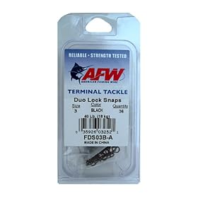 American Fishing Wire Duo Lock Snaps Size: #2 (25 lb.)