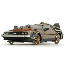 1982 DeLorean - Back To The Future III Diecast model car 1:18 scale die cast by Sun Star - Rail Road 2714