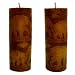 Elephant Carved Pillar Candles, Set of Two, 6