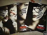 The Spirit 2008 San Diego Comic Con set of four movie posters (Scarlett Johansson, Eva Mendes etc)