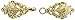 Graceful Fleur de Lis clasp in Gold Colored Finish