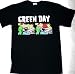 Green Day Cartoon Car Kitten Black Adult T-shirt
