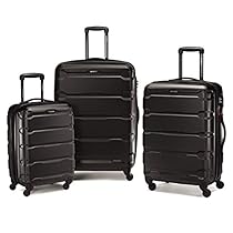 Samsonite Omni PC 3 Piece Set Spinner 20 24 28, Black, One Size
