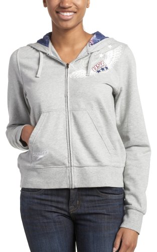 Speedo Women's Americana Front Zip Hoodie Sweatshirt