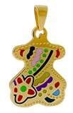 18K TEDDY BEAR Stainless Steel Gold Plated PENDANT