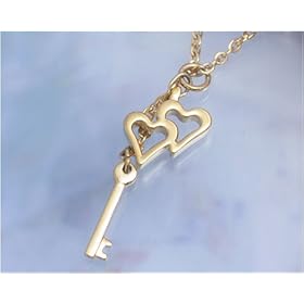 【クリックで詳細表示】【MARE/マーレ】ハート＆キー チタン ネックレス