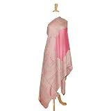 Olive N Figs 100% Wool Pink Tone Print Jamawar Shawl/Wrap - 13 Beautiful Pink Shades and Styles