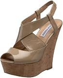 Sandal:Steve Madden Women's Wheatley Wedge Sandal,Blush Patent,8 M US