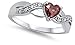 CHOOSE YOUR COLOR Sterling Silver Infinity Knot Heart Promise Ring CYBER MONDAY SALE 2016