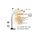 Arch Sofa Floor Lamp Black Finish (Black) (86