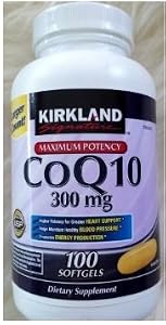 Kirkland Signature CoQ10 300 mg, 100 Softgels