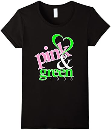 Women's Love Pink and Green!!! Large Black