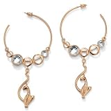 Baby Phat Goldtone Logo Drop Earrings