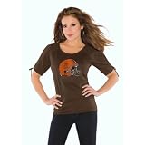 Touch by Alyssa Milano Cleveland Browns Women's Split Sleeve Top XX Large
