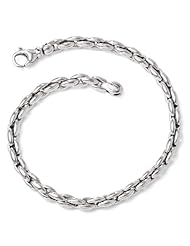 Leslies Sterling Silver Polished Link Bracelet Length 7.5"