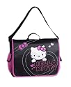HELLO KITTY MESSENGER BAG / Tasche / Schultertasche, Schwarz - Pink