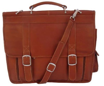 Piel Leather European Briefcase - Leather - Saddle - Saddle