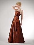 CityGirl - 3404 Abendkleid Ballkleid 1-teilig in Braun Gr. 38