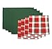 Homewear Holiday Collection HOLIDAY CHECK 8-Piece Napkin/Placemat Set, Green
