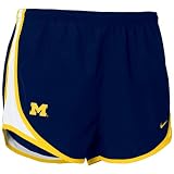 Nike Michigan Wolverines Navy Blue Ladies Tempo Shorts