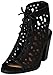Soda Women's Zuba Cutout Lace Up Bootie