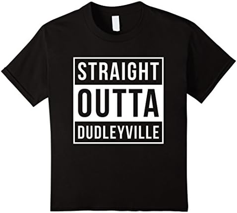 Kids The Dudley Boyz Straight Outta Dudleyville T-Shirt Two Side 12 Black