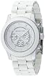 Michael Kors Watches Oversized White PU Runway