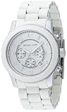 Michael Kors Watches Oversized White PU Runway on sale