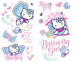 Kitchen: Hello Kitty   Peel & Stick   24 LARGE Wall Stickers