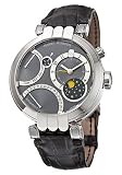 Harry Winston 200-MAPC41WL-A Premier Excenter Black Dial Leather Men's Automatic Perpetual Calendar Watch
