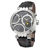 Harry Winston 200-MAPC41WL-A Premier Excenter Black Dial Leather Mens Automatic Perpetual Calendar... 