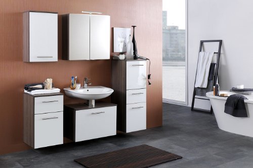 Badprogramm Halmstad mit Unterbeckenschrank 5-teilig