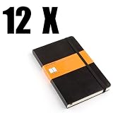 Moleskine Large Ruled Notebook 12 Count Case